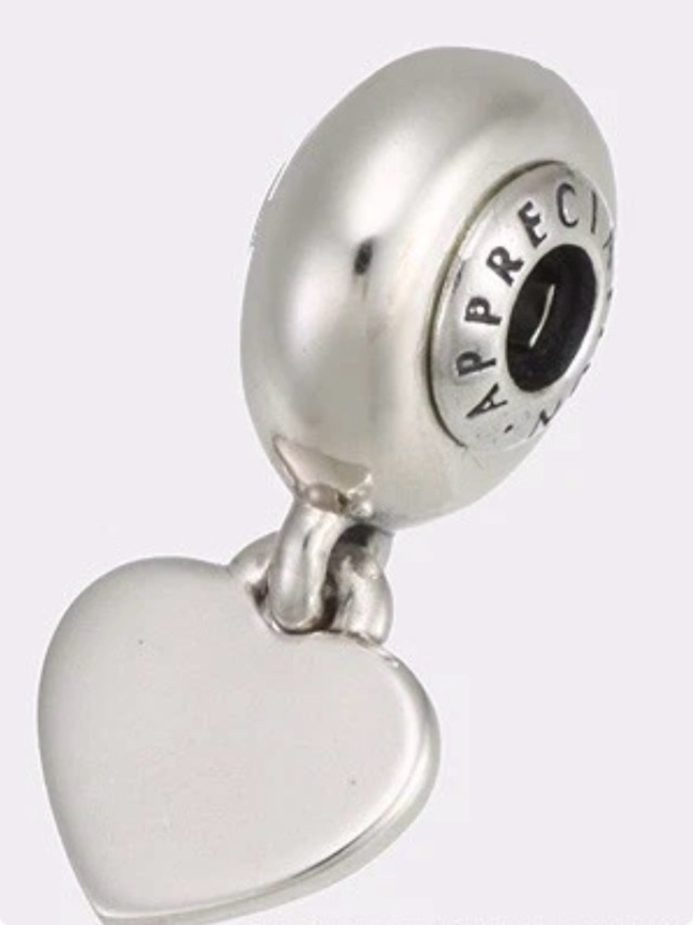Pandora Essence Appreciation  Heart Dangle Charm Authentic Retired